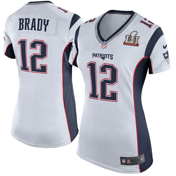 Tom Brady New England Patriots Nike Women's Super Bowl LI Bound Game Jersey - White